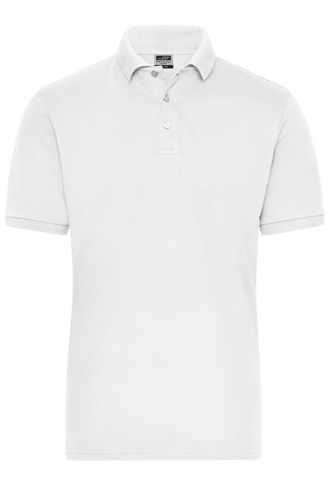Men's ORGANIC Stretch-Polo Work - SOLID -   OCS Blended