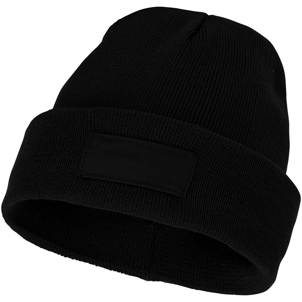 Boreas Mütze mit Aufnäher - schwarz